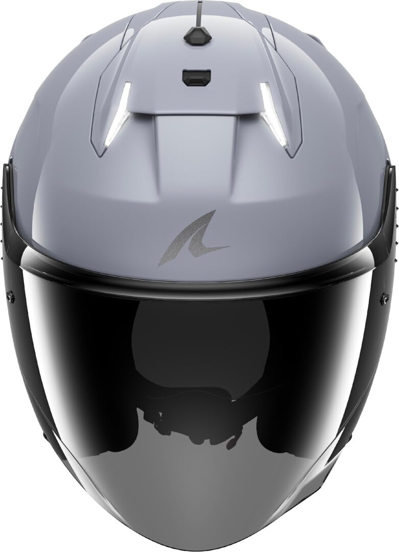 Shark Skwal i3 Jet Dark Shadow Kask odrzutowy, jasnoszary, 2XL (63/64)