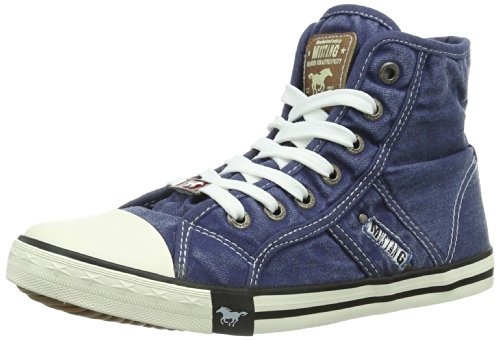 MUSTANG Damen-Schnürstiefelette 1499301/243 – Aus Kunstleder, Mit Fellfutter, Stylisch & Bequem