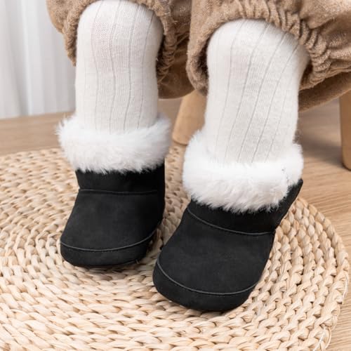 Image of Meckior Baby Girls Cowboy Tassel Boots Side Zipper Moccasins Soft Bottom Non-Slip Toddler Shoe