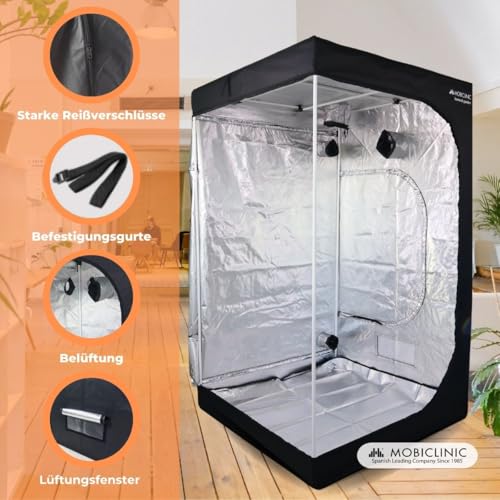 Zelsius Growzelt "MyHomeGrow" Grow tent | Indoor Growbox | schwarz grün | Growroom Growschrank Darkroom Pflanzenzelt Gewächshaus Zuchtzelt (40 x 40 x 160 cm) 3 Zelsius Growzelt "MyHomeGrow" Grow tent | Indoor Growbox | schwarz grün | Growroom Growschrank Darkroom Pflanzenzelt Gewächshaus Zuchtzelt (40 x 40 x 160 cm) – Bild 3