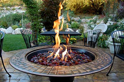 American Specialty Glacier Ice Iridescent Firepit Glass Medium 5 Lb Bag