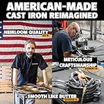 Stargazer 12-Inch Cast Iron Skillet | Made in USA, Seasoned, Premium Frying Pan for Grilling, Searing, Baking & More – Durable Cast Iron with Smooth Cooking Surface - Image 2