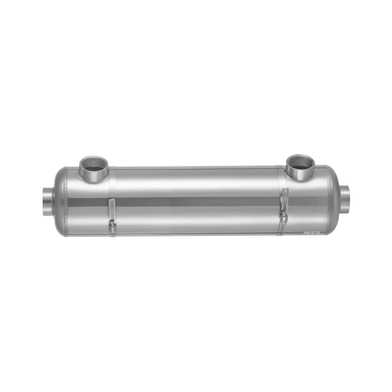 VEVOR Scambiatore di Calore per Piscina 210K BTU, Scambiatore in Acciaio inox 316L, Sistema di Riscaldamento ad Alta Efficienza per Piscina, Spa e Vasche Idromassaggio, per Uso Interno ed Esterno