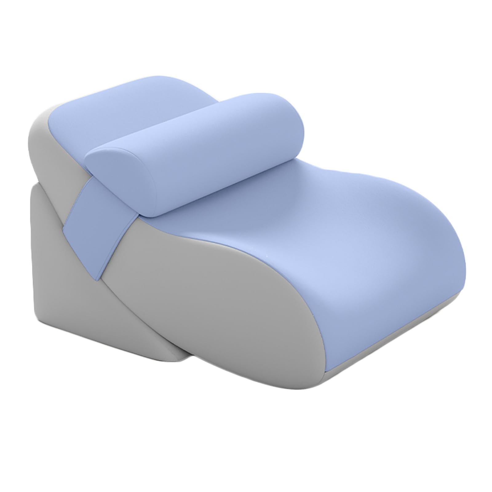 YXXSDP Keilkissen Bett Lesekissen Körperpositionierer Verstellbare Sitzkissen, Rückenlehnen-Dreieckskissen Mit Nackenstütze Für Nacken-/Rückenschmerzen, Led Hochlagerung, Verdauungsprobleme(Blue)