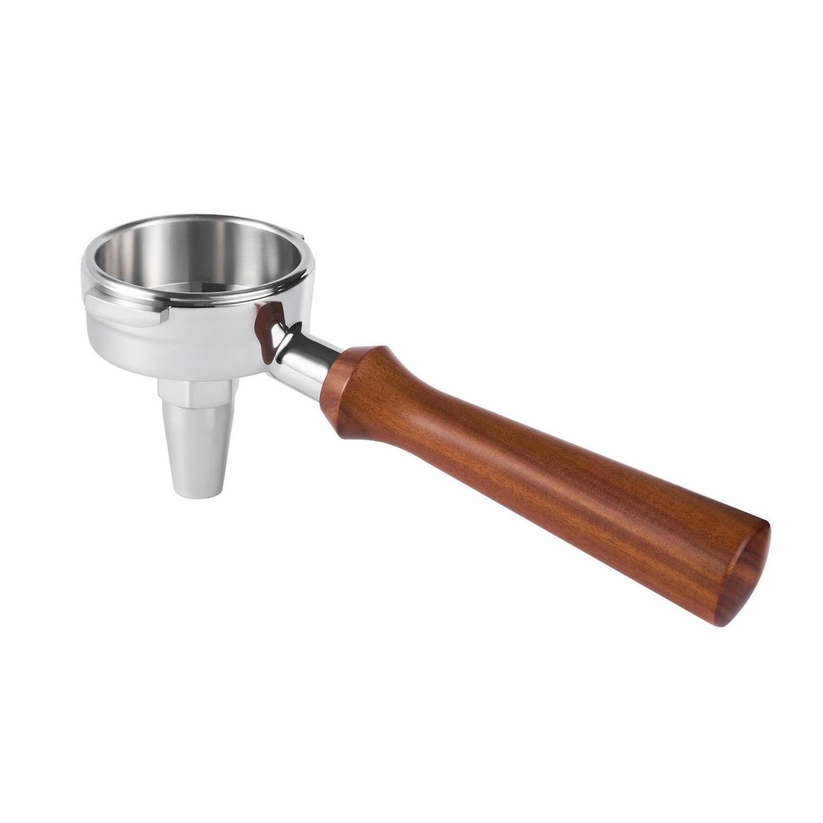Porte-filtre Pour Machine À Café, Avec Manche En Bois Et Costume, Panier Filtrant De 58mm