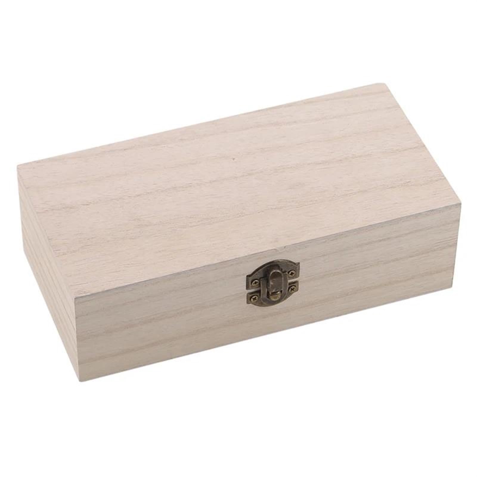 Pudełko na biżuterię, organizer na biżuterię, naszyjnik, organizer, domowe pudełko do przechowywania, naturalne drewno, z pokrywką, złoty zamek, pocztówka, ręcznie robione etui rzemieślnicze