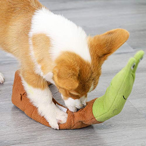 beetoy Hundespielzeug Intelligenz für Schnüffelspiele, Futterspielzeug Hund Quietschendes Kauspielzeug Interaktives Plüschspielzeug, Hunde Geburtstag Geschenk