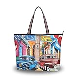 Vielseitig einsetzbar: faltbar, leicht und einfach zu tragen und zu verwenden, umweltfreundlich. Canvas Tasche perfekt als Schultasche, Lunchtasche, Kleidertasche, Laptop-Tasche, Wäschesack, Einkaufstasche und mehr, tragbare Taschen.