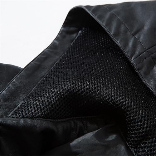 Manteau à capuche décontracté en polyuréthane avec fermeture éclair robuste noir