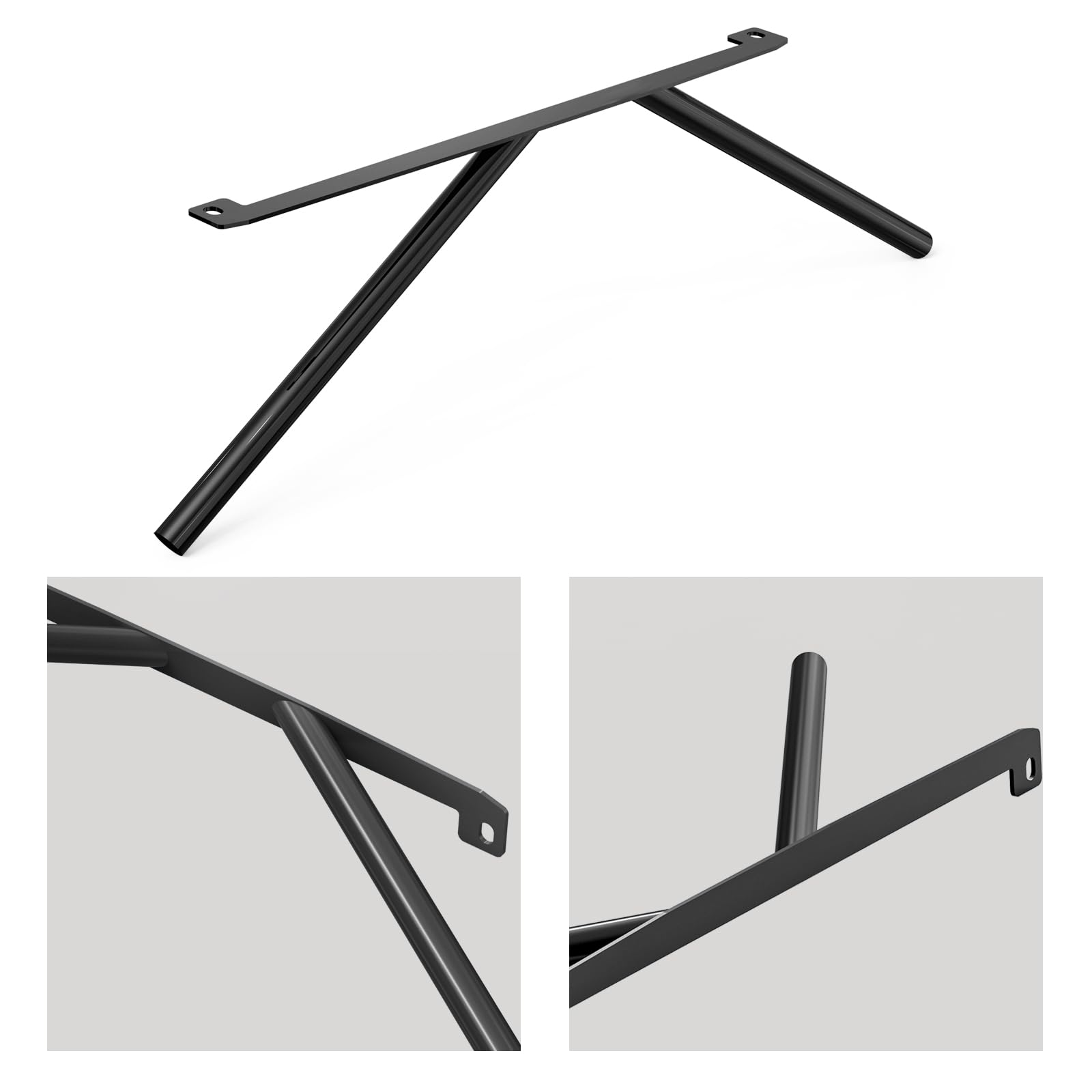 Bevinsee Nierenstreben-Stangen-Tuning-V-Strebe Compatible with E46 320i 323i 325i 328i 330i 330 Ci 330 xi 323 Ci 325 Ci, Schwarz