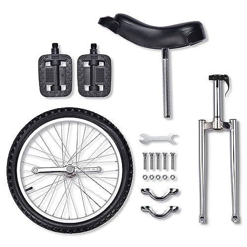 AW 20" Inch Wheel Unicycle Leakproof Butyl Tire Wheel Cycling Outdoor Sports Fitness Exercise Health Silver