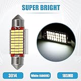 X AUTOHAUX LED Festoon Light White 36mm 6411 C5W 27SMD 3014 Chipset(Set of 2) - Image 2