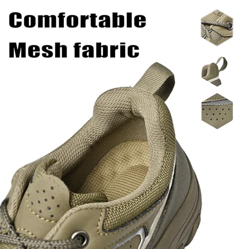 Men's Mesh Lace Up Breathable Hiking Sneakers Fashion Comfortable Lightweight Non-Slip Walking Road-Running-Shoes for Outdoor Trailing Trekking Climbing4
