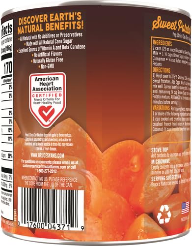 Bruce\'s Yams Cut Sweet Potatoes in Syrup, 29 oz