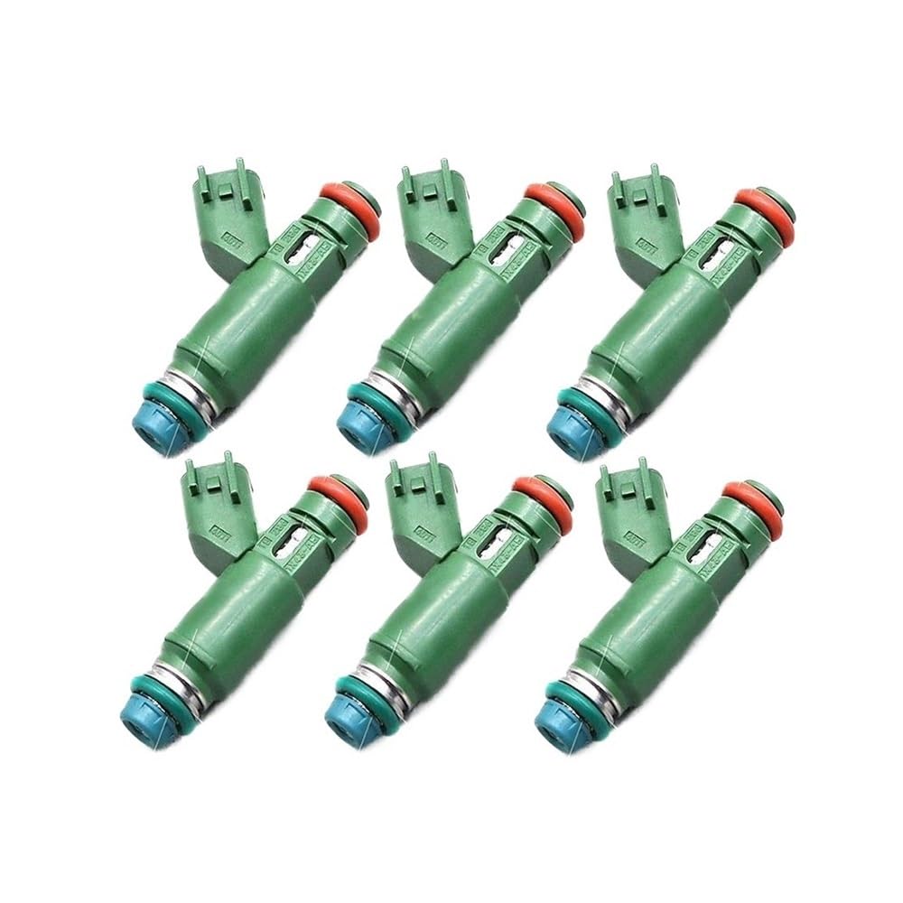 Wtryskiwacz paliwa 195500-4011 1X4Z9F593AB do Jaguara X-Type 2,5L 3.0L V6 2001-2008 852-12234 1X43-AB (zestaw 6 sztuk)