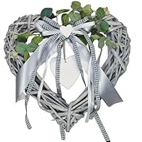 Türkranz ganzjährig für außen - Elegant Dank Naturmaterialien - 30cm Dekokranz für Haustür - Ganzjährig nutzbarer Kranz - Hochwertige Deko für Haustür und Fensterdeko hängend