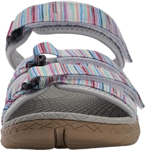 WHITIN Women’s Hiking Sandals with Arch Support | Adjustable Hook and Loop Straps | Durable Sport Sandals for Outdoor Adventure - Image 6
