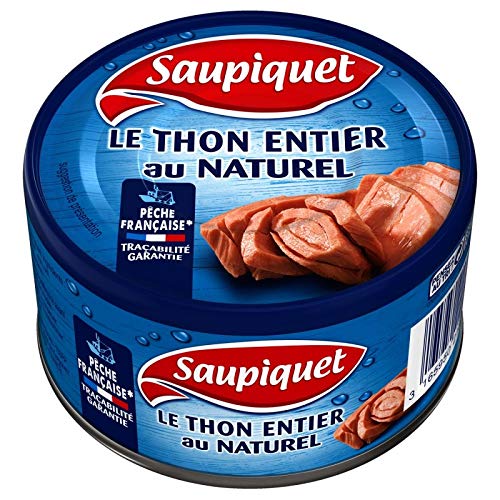 Saupiquet - Thon Integer Au Naturel Pesca Francese 93G - Lotto di 5