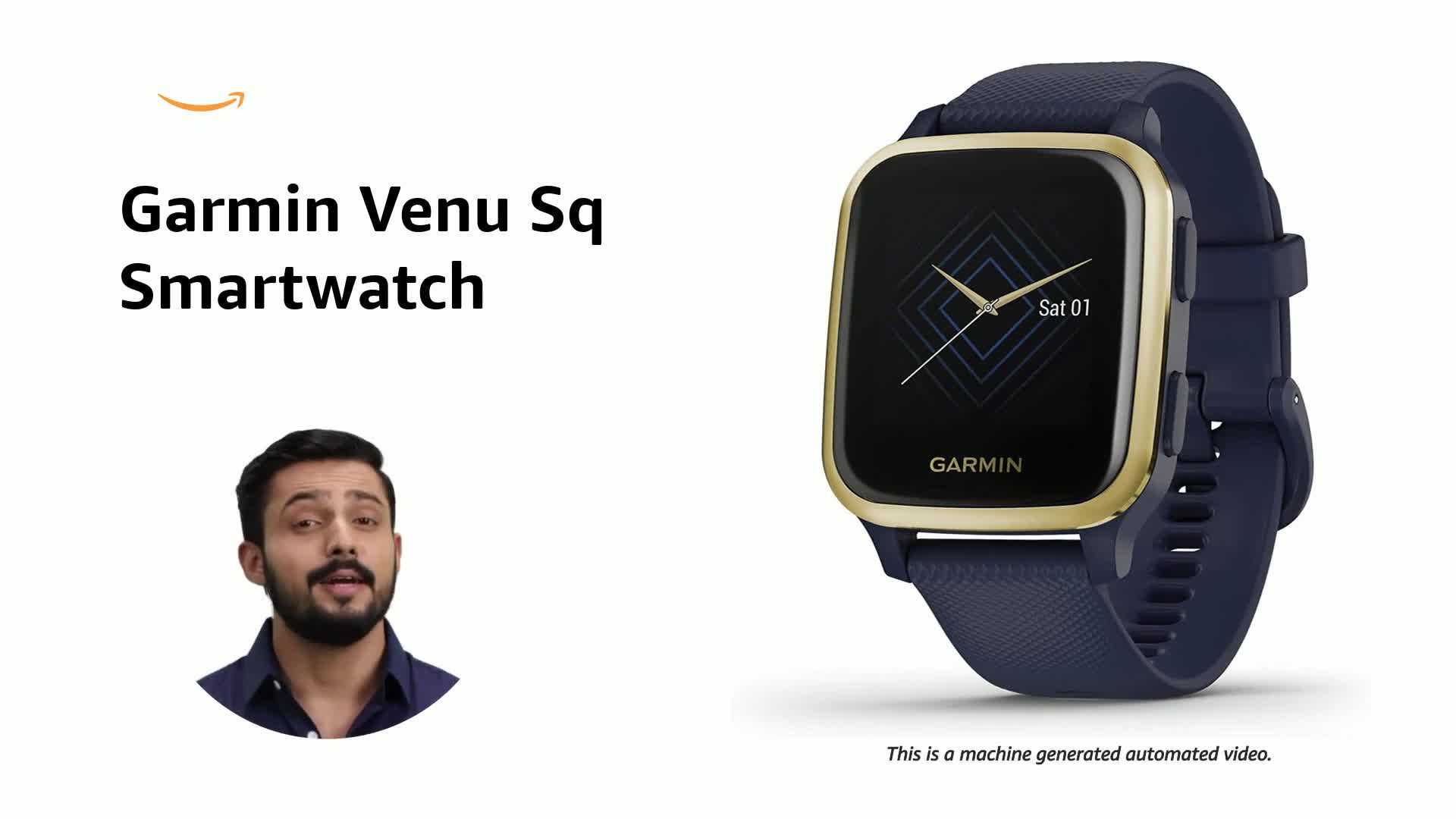 Garmin Venu Sq Music, GPS Smartwatch with Bright Touchscreen 