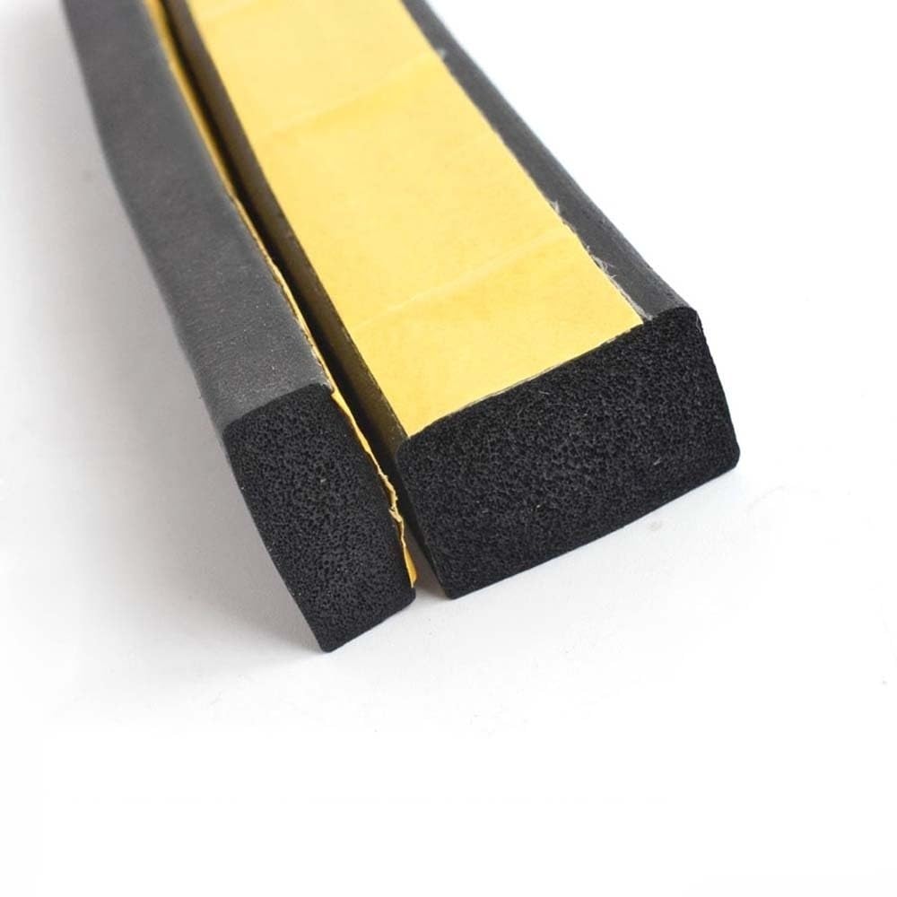 Tira de Sellado de Esponja de Caucho de 2 M/10 M, Tira de Sellado para Puertas Y Ventanas, Cinta Autoadhesiva Insonorizante Anticolisión, Espuma Acústica para Aislamiento de Paredes/Color/5M