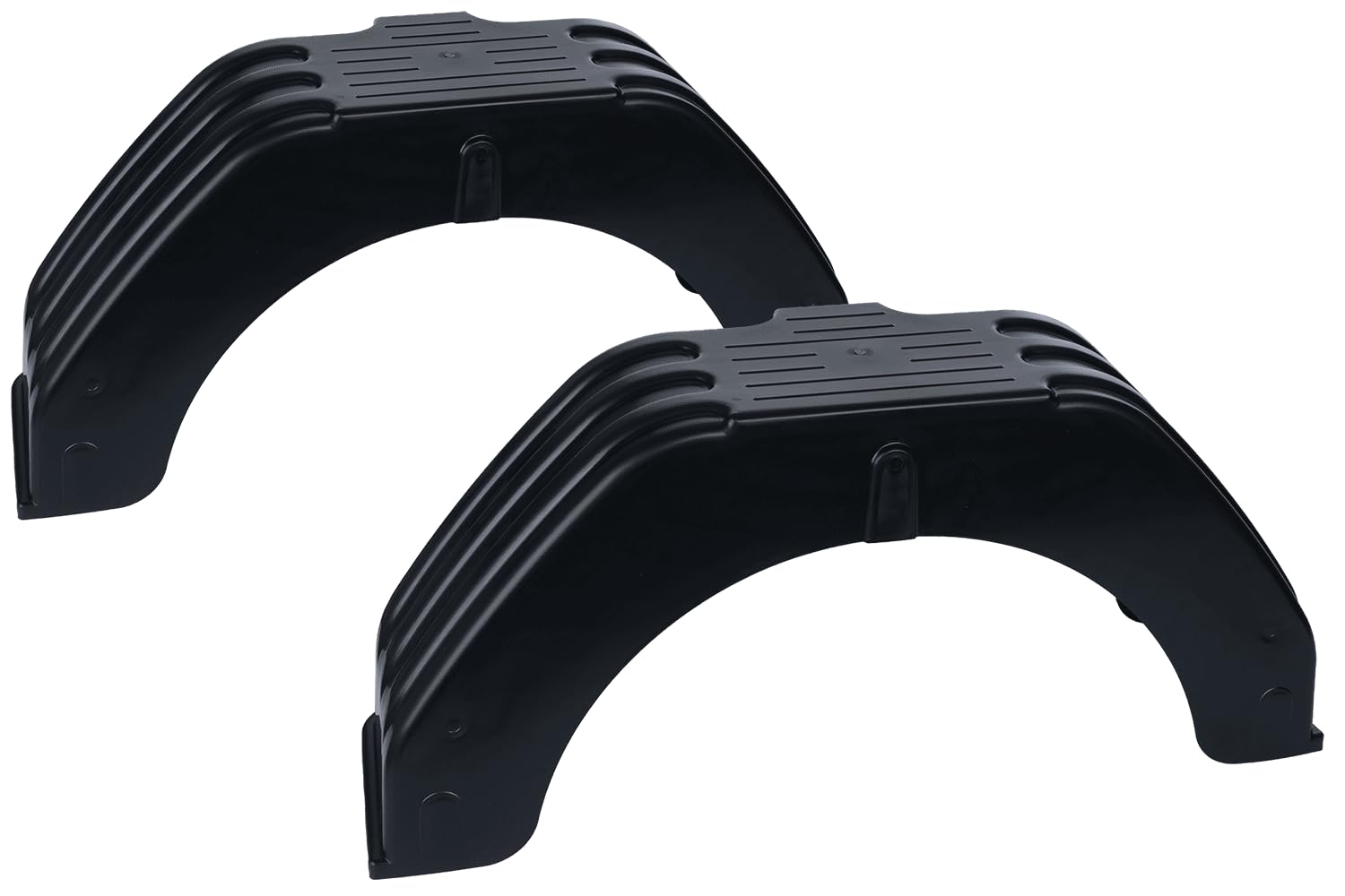 SIEROSŁAWSKI Kit de Deux Garde-Boue Simples 13 à 14 Pouces en Plastique PVC pour remorque 710 x 200 mm Passage de Roue Plat comme Protection Anti-Boue Robuste