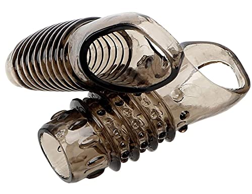 WOHUTAR ㅤ New 2PCS Soft Realistic Sleeve Extender Sheath Men Men Enhancement Extender Sleeves Color (Black)