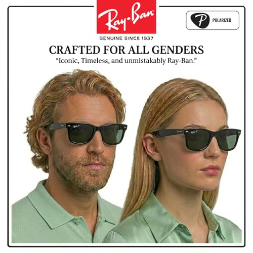 Image of Ray-Ban RB2132 NEW WAYFARER CLASSIC Square Shaped Sunglasses for Men & Women with Official RAYBAN Eyewear Kit
