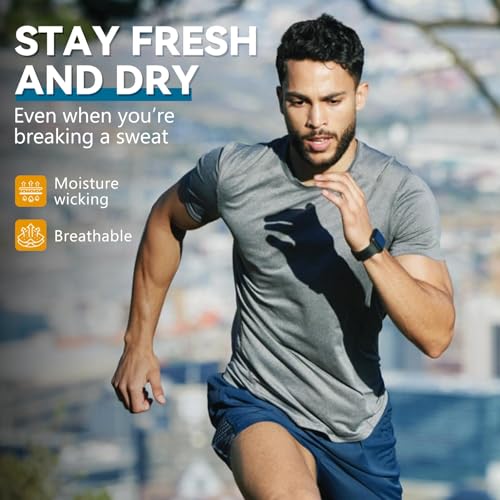 Merino Protect Merino Wool T Shirts Men Odor Resistance Functional T-Shirt Lightweight Undershirt for Hiking Traveling4