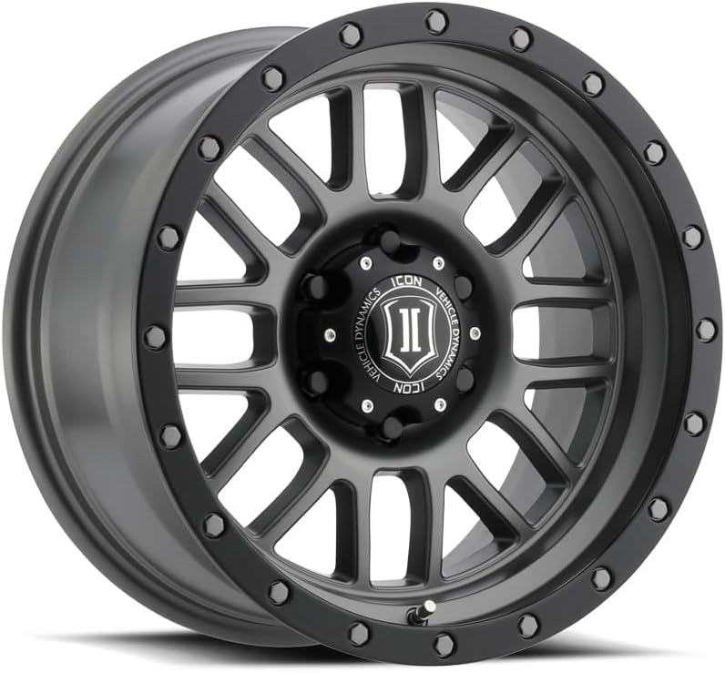 ICON Alloys Alpha, Titanium, 17 x 8.5/6 x 135, 6mm Offset, 5" BS, 1217856350TT