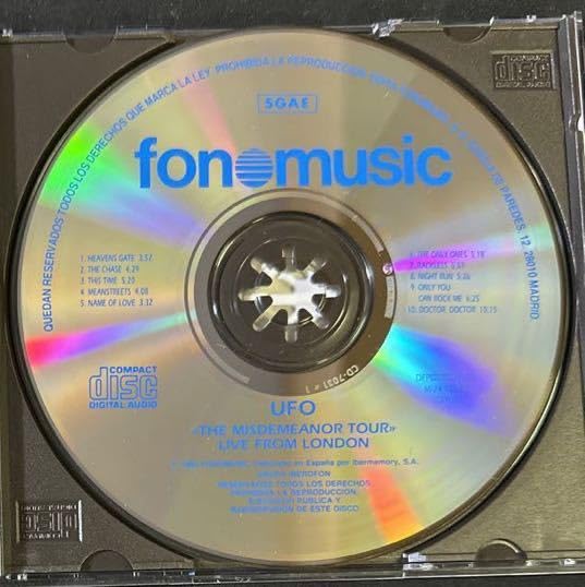Amazon.co.jp: スペイン盤！UFO/THE MISDEMEANOR TOUR 1985 : おもちゃ
