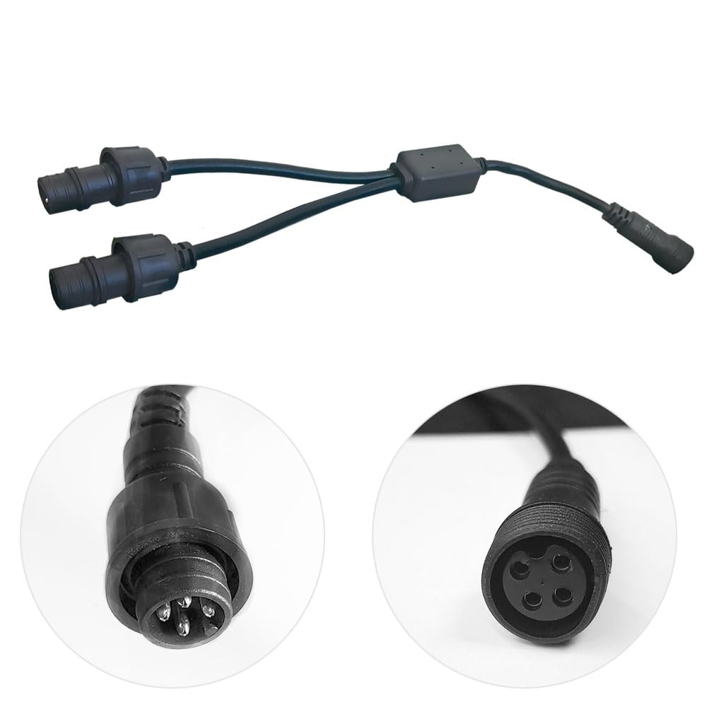 AUER Hydraulics Funkfernsteuerung für Hydraulik Pumpe/Hydraulikaggregate mit Kabelfernbedienung (+1 Fernbedienung Muster B + Y-Verteilerkabel)