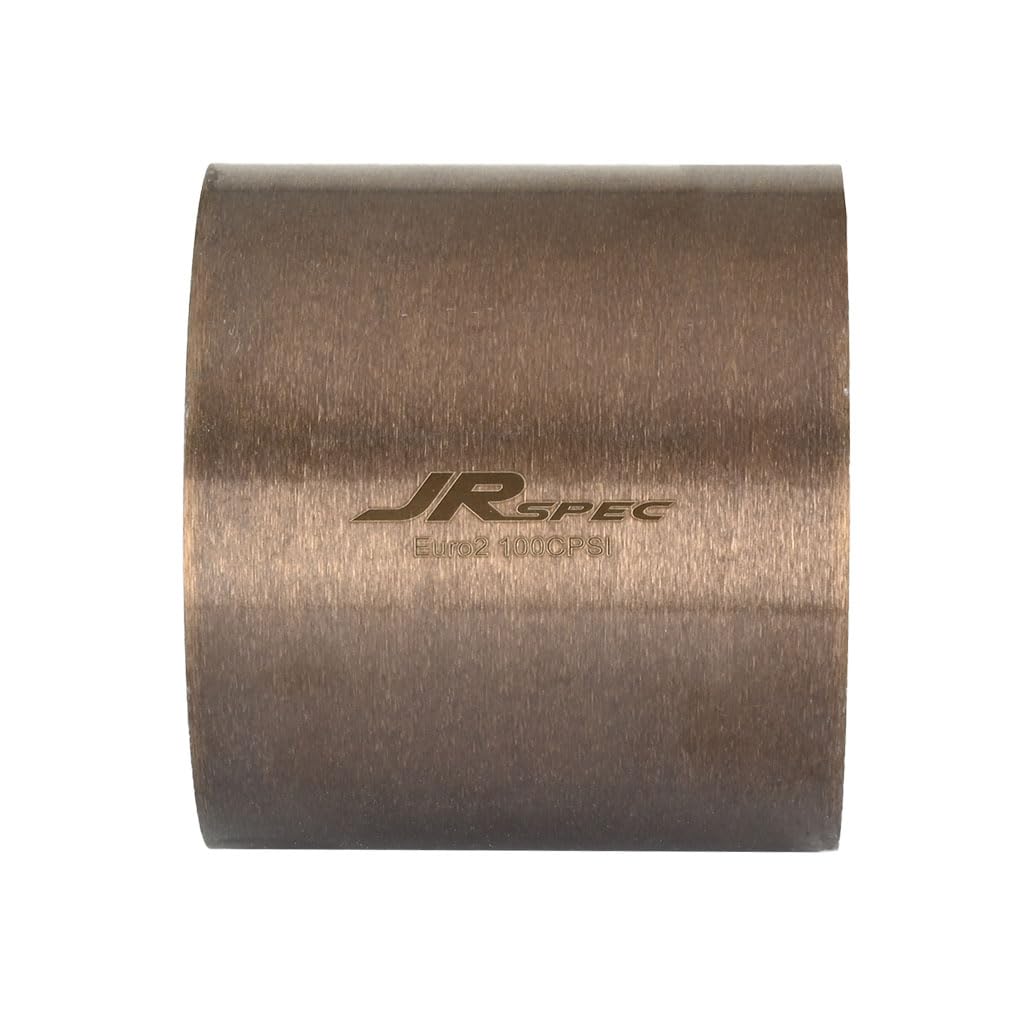 Fmic.eu Performance JRspec Inserto Catalizzatore Sport Universale per Motori Benzina Gasoline Sistema di Scarico High Flow Lunghezza 100 mm Diametro 110 mm 100 CPSI Euro 2