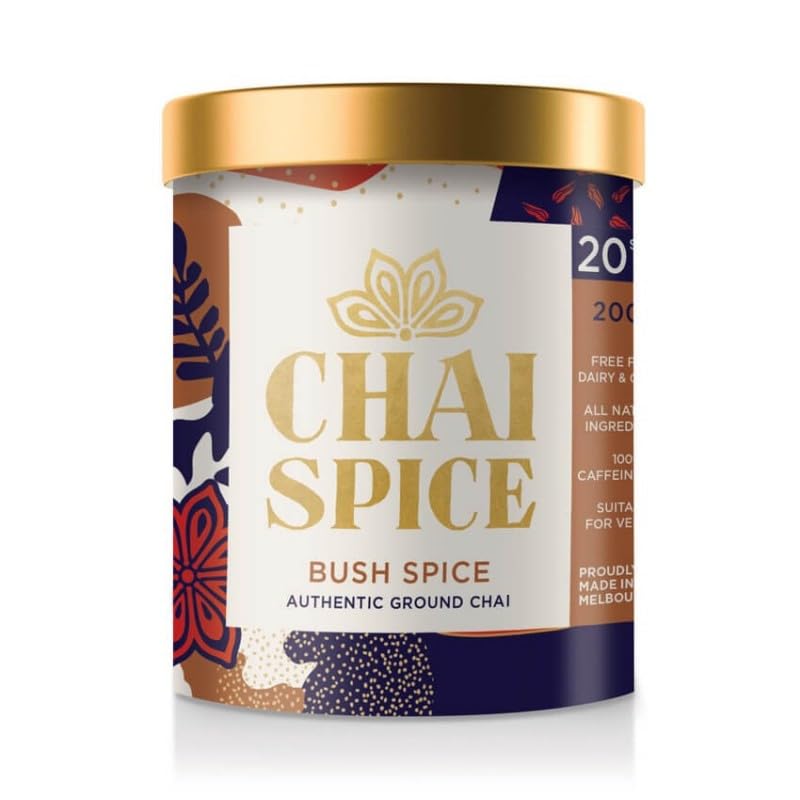 Chai Spice Chai Powder 200g - Authentic Australian Bush Spice Blend - Caffeine Free