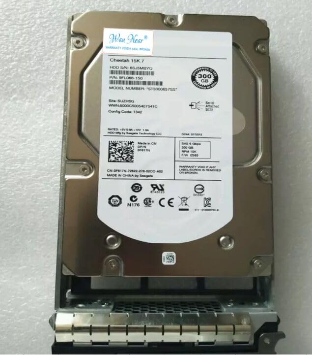 For 300G 15K SAS 3.5 F617N ST3300657SS 0F617N R610 r710 R620 r720 300GB