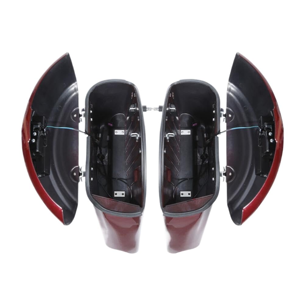 Set Borse Laterali Sgancio Rapido Nere Compatibili Con Indian Chief