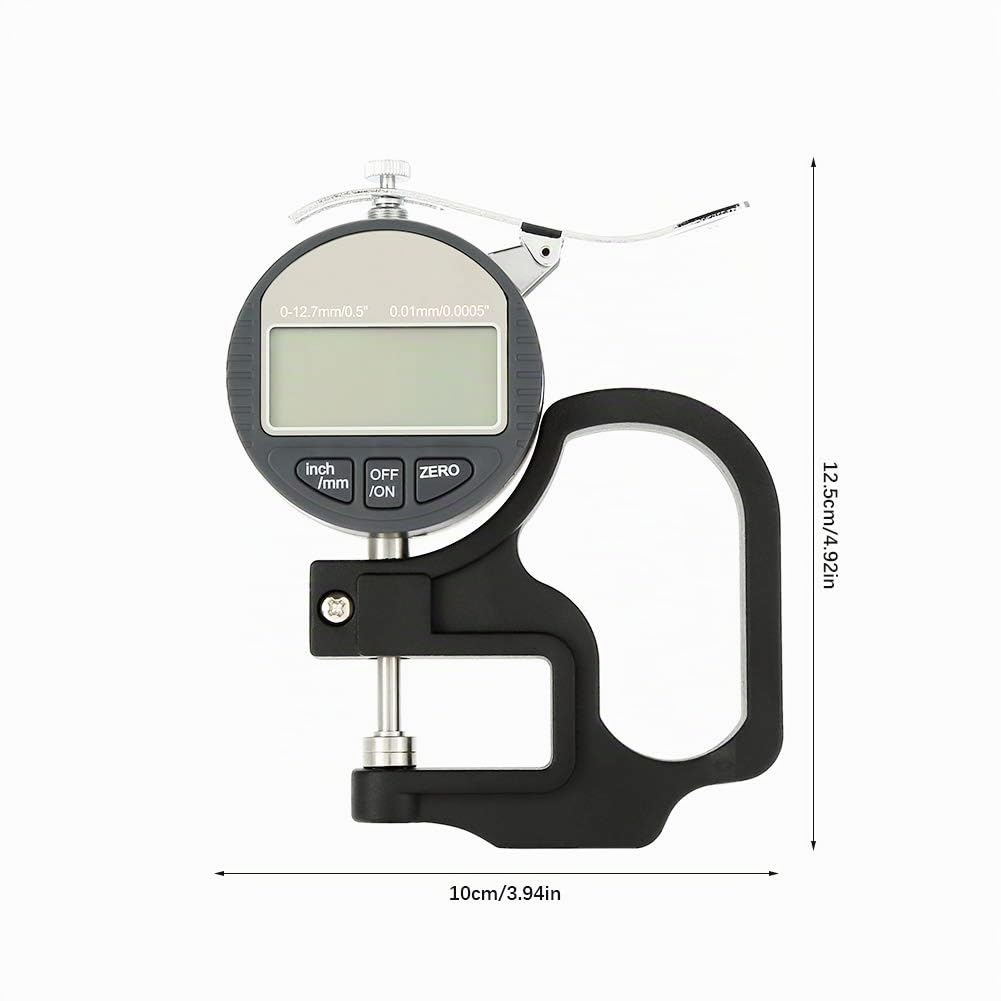 Spessimetro Digitale 0-12,7mm LCD Metrici Pollici