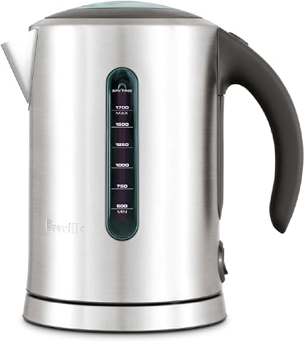 Breville BKE700BSS Soft Top Pure Hot Water Kettle, 7 Cup, Brushed Stainless Stee