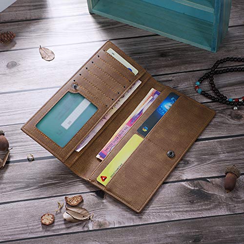 Personalised Wallets for Men with Engraved Photo Text Name Custom Mens Wallet Passcase Security Slim Leather Wallet (Photo-Monogram Name(long))3