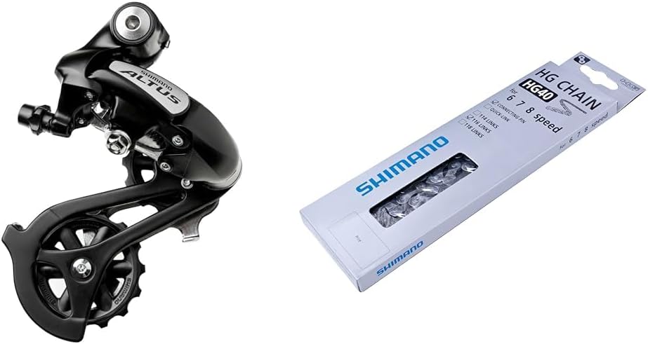 【セット買い】シマノ(SHIMANO) リアディレイラー(MTB) RD-M310-L ブラック 7/8スピード対応 直付タイプ E