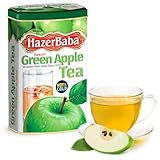 Hazer Baba Instant Drink Mix with Green Apple Flavor, Tin Box, 8.8 Oz (Pack of 1), Fruity Natural Powder, Quick Hot or Cold, Water Enhancer, Juice, Smoothie, Vegan, Halal, Kosher