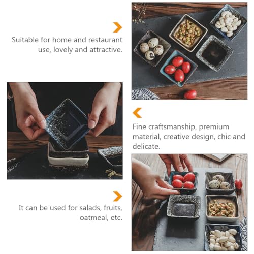 Juego de 5 platos de cerámica para sushi estilo japonés miniatura 7