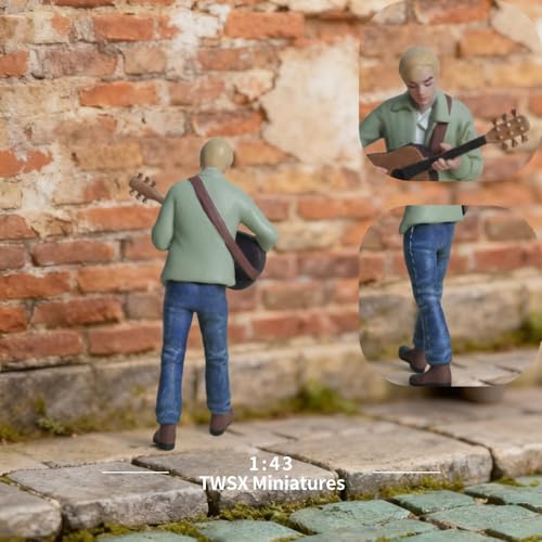 Figura Boy tocando guitarra escala 1:43 miniatura 5