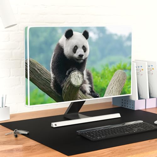 Image of Cute Giant Panda Waterproof Screen TV Cover 32 Inch Lovely Natural Animals TV Display Screen Covers Dust-Proof Anti-Scratch Anti-Static Protective for Screen 32 Inch TV LED LCD OLED