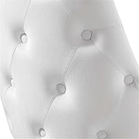 Vista 74 de Modway EEI-3907-GRY Adorn - Silla auxiliar de comedor de terciopelo copetudo, color gris