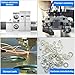 12 Pieces 304 Stainless Steel Strips, Stainless Steel Shim Stock Assortment, 1