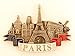 Magnet Magnet-Kühlschrank Küche Erinnerung an Frankreich Paris Metall Geschenke G179 Couleur ancienne