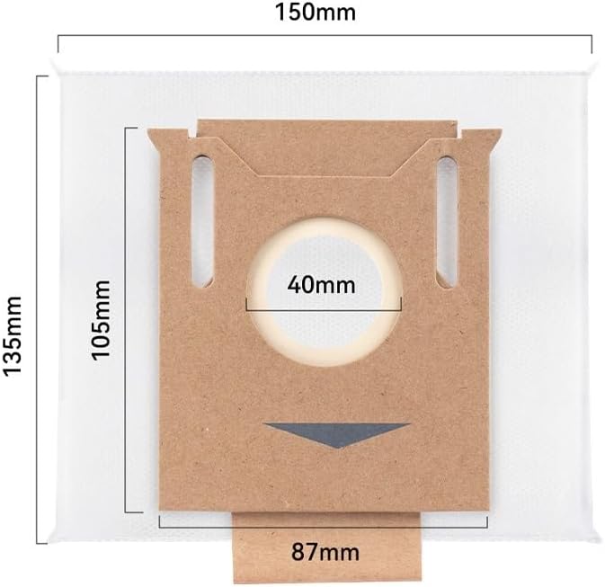Robot Vacuum Cleaner Dust Bags,Compatible For Ecovacs DEEBOT OZMO T8/T9 AIVI T8/T9 Max T8 Max+ T9 Power N8 N8 Pro N8 Plus,Replacement Parts(20pcs)