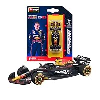 Bburago – F1 Red Bull Racing RB21 2025#1 Max Verstappen, Diecast-Modellauto im Maßstab 1:64, detaillierte Nachbildung eines Formel-1-Rennwagens, offizielle Farben, Sammlerblister, 14+