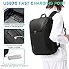 BG FUTURE AESTHETICS BANGE Smart Business Backpack Waterproof travel backpack with 3.0 charging port for men and women (Black) #5