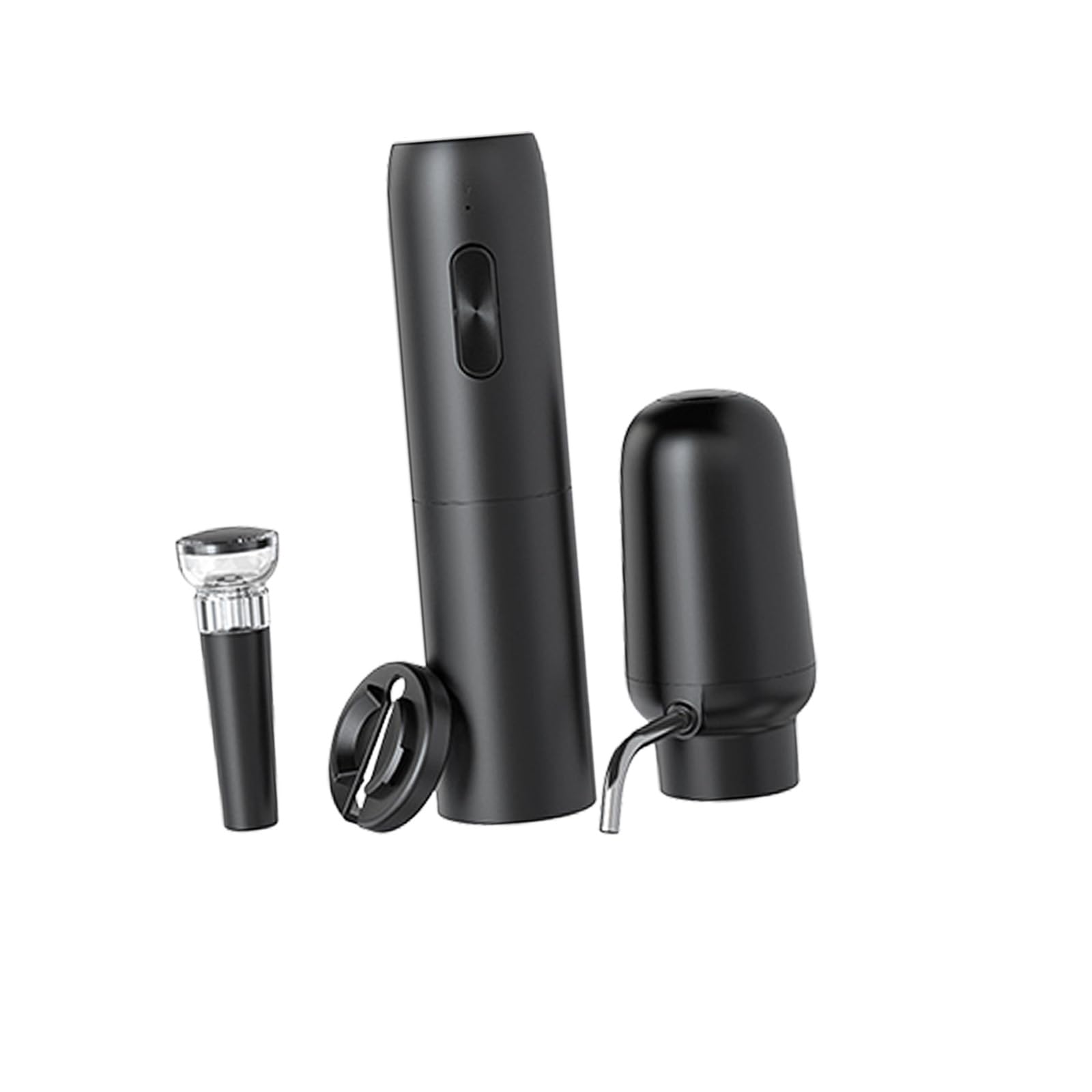 Tsophreniq Complete Wine Serving Set Featuring Electric Corkscrew and Rapid Oxidation Process Wine Decanter with Aerator